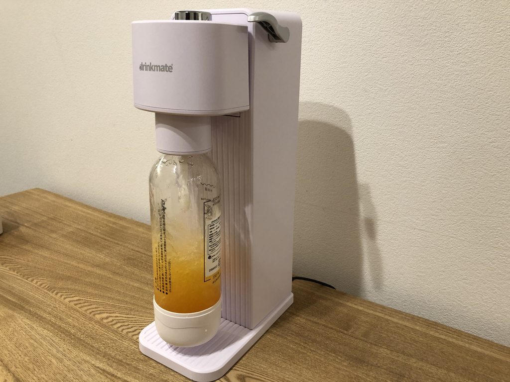 ドリンクメイトでジュースに炭酸を注入