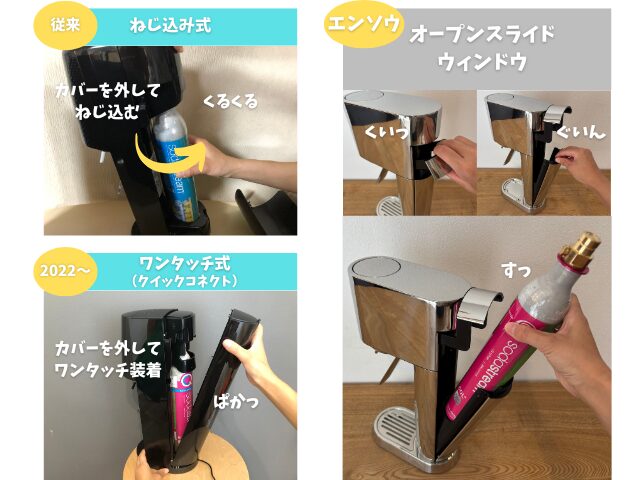 ソーダストリーム エンソウ オープンスライドウィンドウ